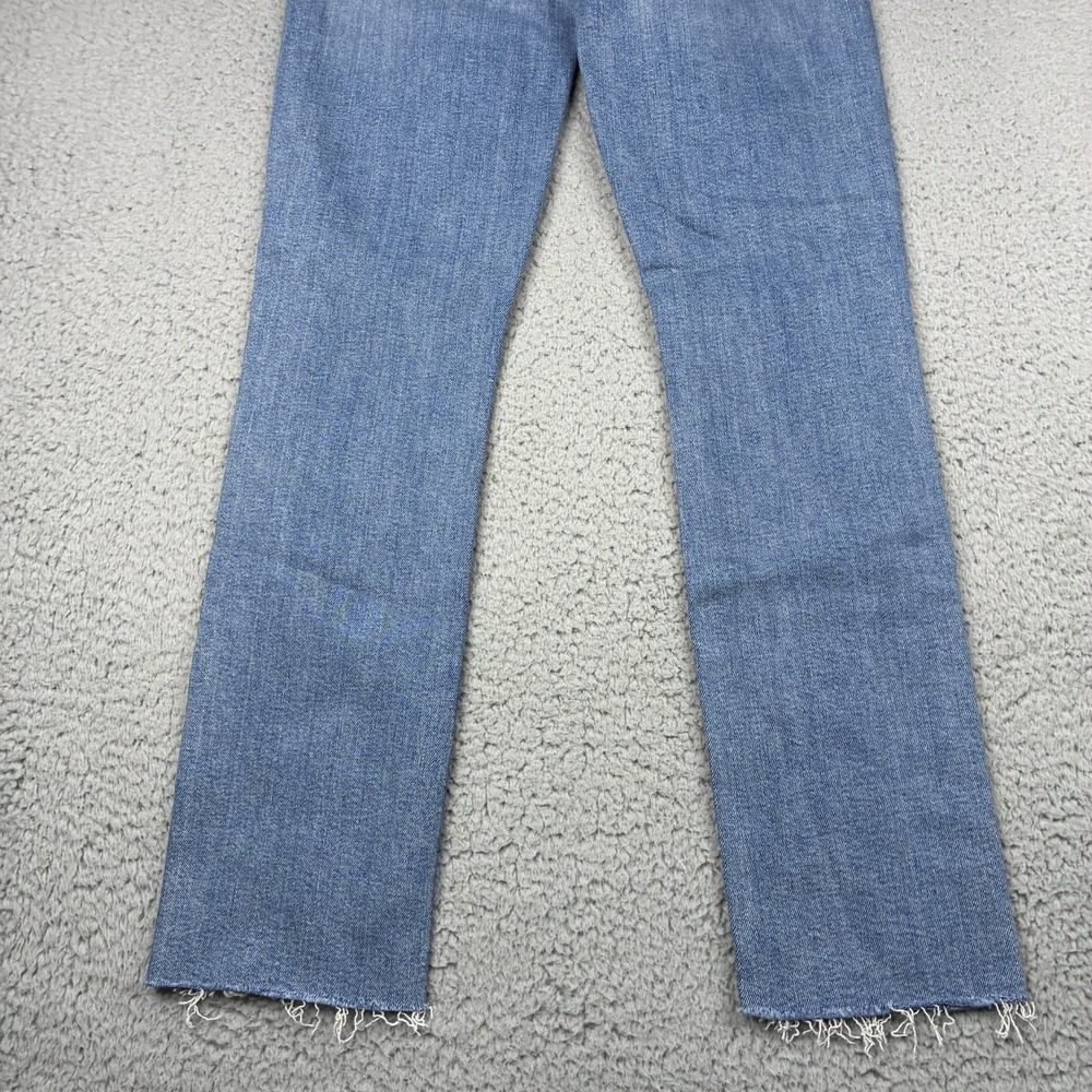 MOTHER The Mid Rise Dazzler Ankle Fray Jeans Women's 26 Riding The Cliffside - Picture 9 of 15